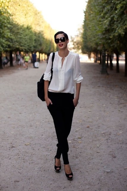 WHAT EVERY WOMAN NEEDS: Black and white is style absolute