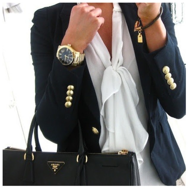 navy shoes and handbag